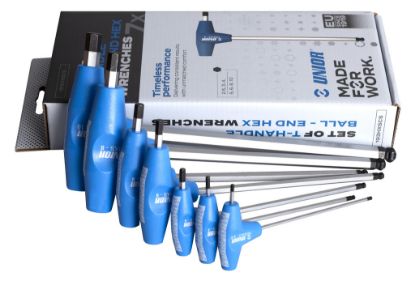 Slika GARNITURA INBUS KLJUČEV ZA KOTNO VIJAČENJE S T ROČAJEM V KARTONU S2.5 - S10/7