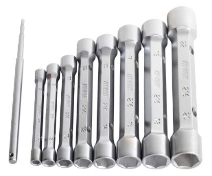 Slika GARNITURA KOVANIH DVOSTRANSKIH CEVNIH KLJUČEV V KARTONU 6 - 22/9