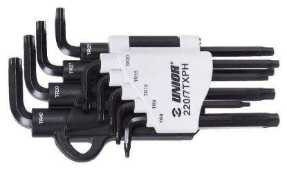 Slika KLJUČ INBUS  TX profil Art.220/7TXPH v garnituri T9-T40 (1Gar=8Kos)