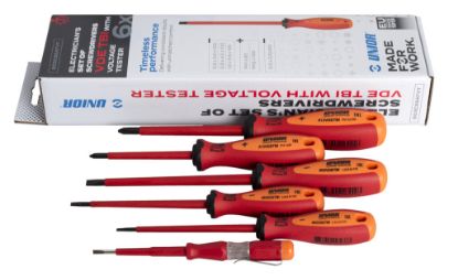 Slika GARNITURA IZVIJAČEV VDE TBI S PREIZKUŠEVALCEM TOKA V KARTONU /6