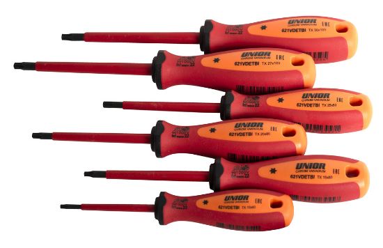 GARNITURA IZOLIRANIH IZVIJAČEV VDE TBI S TX PROFILOM V KARTONU /6