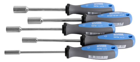 NASADNI KLJUČI-IZVIJAČI S TBI ROČAJI Art.629CS5TBI 6-13mm v 5-delni garnituri v 