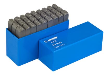 Slika ČRKE SIGNIRNE DIN1451 Art.642LPB A-Z Vel.10mm UNIOR   