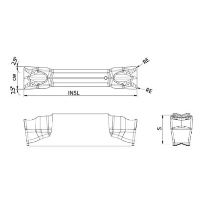 Slika Ploščice za zarezovanje in odrez ACD 302-CM-15L