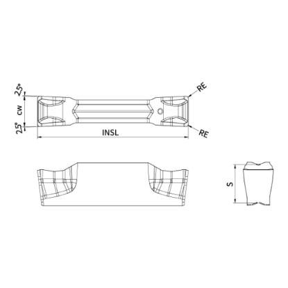 Slika Ploščice za zarezovanje in odrez ACD 503-CH-4R