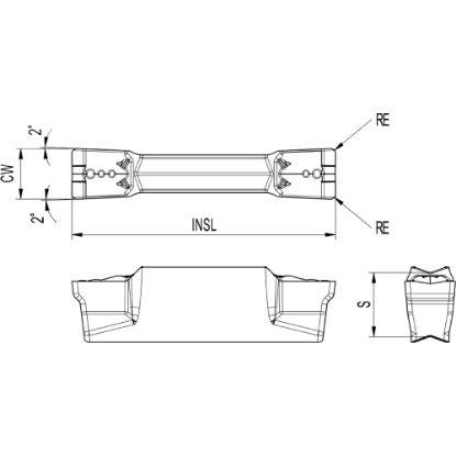 Slika Ploščice za zarezovanje in odrez ATD 604-TSR