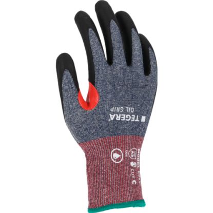 Slika Rokavice delovne sintetične Oil grip, Tegera, 8855R