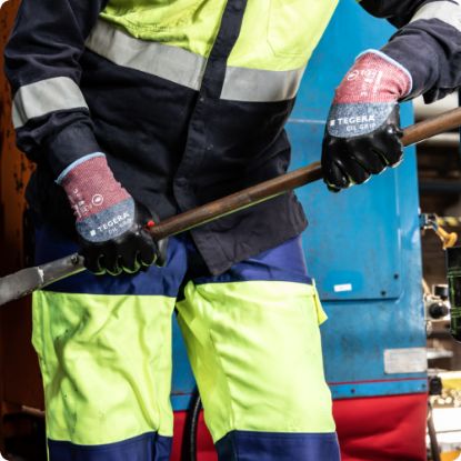 Slika Rokavice delovne sintetične Oil grip, Tegera, 8857