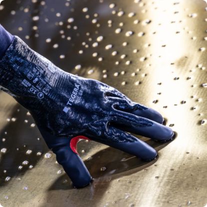 Slika Rokavice delovne sintetične Oil grip, Tegera, 8858