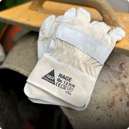Slika Rokavice delovne iz usnja Hage 
