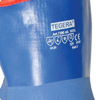 Slika Rokavice delovne iz vinila, zimske, TEGERA CHEMFORCE 7390