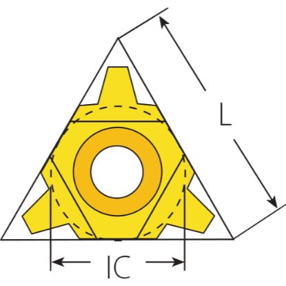 Slika Ploščice navojne rezkalne tipa U