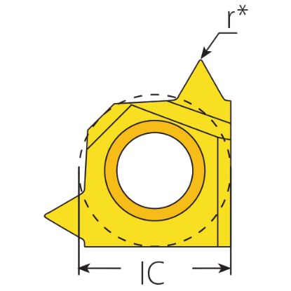 Slika Ploščice navojne rezkalne 60 TM tipa L