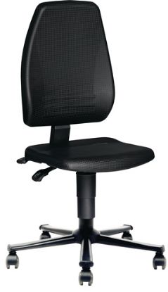 Slika Stol pisarniški vrtljivi z naslonom in koleščki, višina 440-620 mm Tecwerk