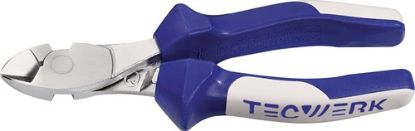 Slika Klešče bočne močne, kromirane, večkomponentni ročaji TECWERK