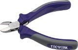 Slika Ščipalne klešče za elektronike, dolžina 115 mm, okrogle TECWERK