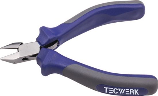 Ščipalne klešče za elektronike, dolžina 115 mm, koničaste TECWERK