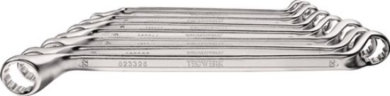 Garnitura dvostranskih obročnih ključev TECWERK