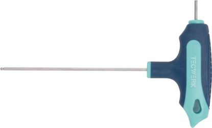 Slika Imbus ključ za kotne zatiče s T-ročajem, TECWERK