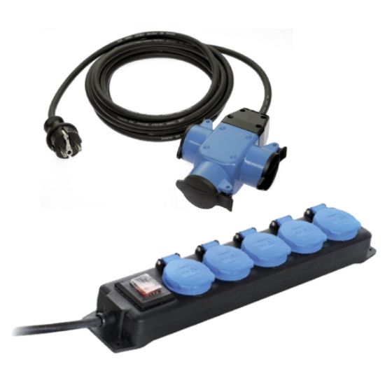 Razdelilec električni s samozapiralnimi pokrovi