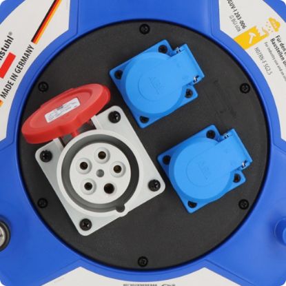 Slika PODALJŠEK ELEKTRIČNI 20M (5X2,5MM2) TYP:H07RN-F 5G2,5 z 2 ZAŠČITENIMA VTIČNICAMA