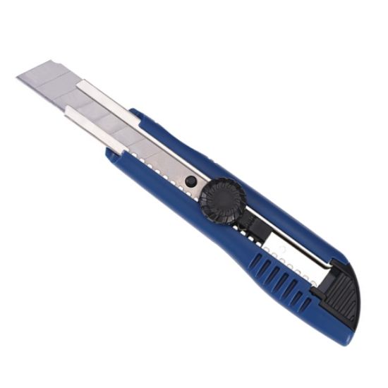 NOŽ TAPETNIŠKI 18mm širine, PVC-ohišje (vključno z 2 rezili)