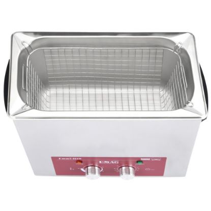 Slika NAPRAVA ČISTILNA ULTRAZVOČNA 40kHz 240/490/250W 6L 20-80°C IP32 EMAG