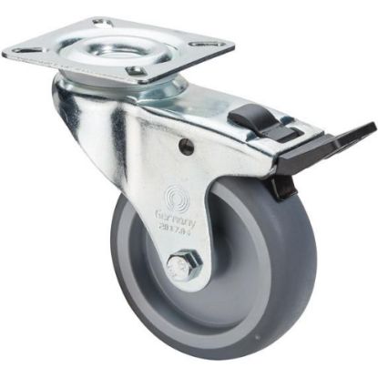 Slika Kolo transportno gibljivo z zavoro, termoplastična guma