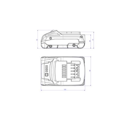 Slika BATERIJSKI PAKET LiHD 18 V - 4,0 Ah