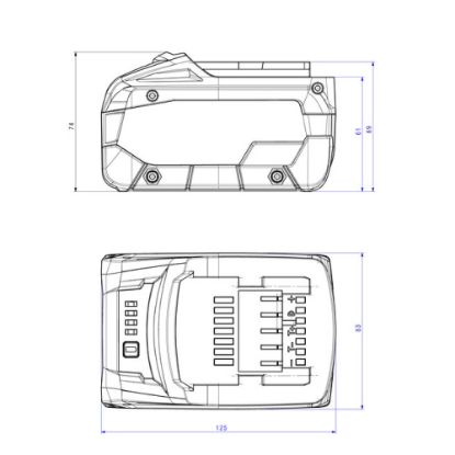 Slika BATERIJSKI PAKET 18 V - 10,0 Ah LiHD