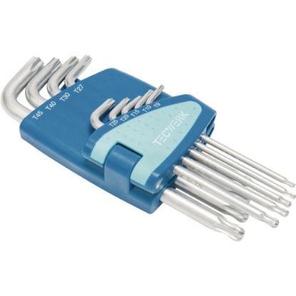 Slika KLJUČ KOTNI v 9-delni gar. TX9-TX45 ,s krogelno glavo ,TECWERK