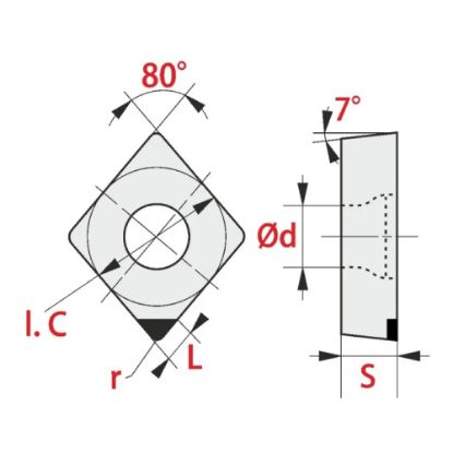 Slika Stružne ploščice CCGW-1N