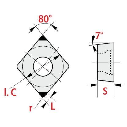 Slika Stružne ploščice CNGA-2N