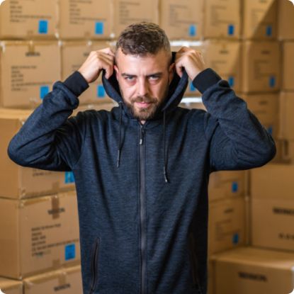 Slika Jopa moška, modro/sive barve, Olympos Bennon