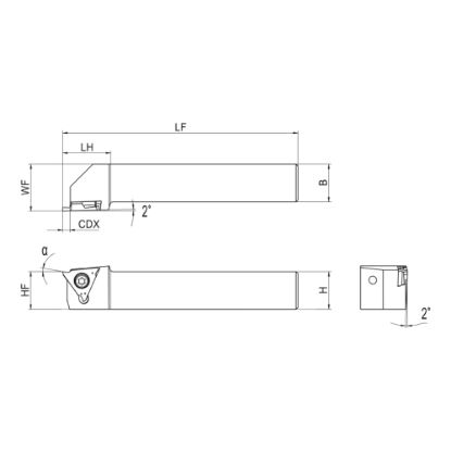 Slika Zunanje držalo ATGHR/L