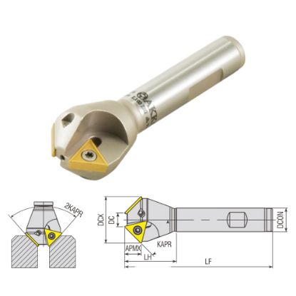 Slika Gar. rezkar za posnemanje robov ACM45 + 10x pl. TCMT 1102