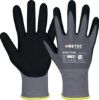 ROKAVICE DELOVNE Z NITRILNO PREVLEKO ZA MONT.DELA, Vel.7, ZRAČNA ZGOR.STRAN, ČRN