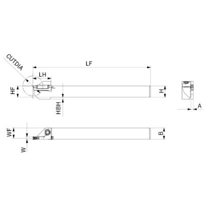 Slika Držalo zunanje za zarezovanje, ravno, tipa ATSER/L-SW, ATSER/L_1010-2020-SW