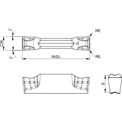 Slika Ploščice za zarezovanje in odrez ACD 2.502-CH