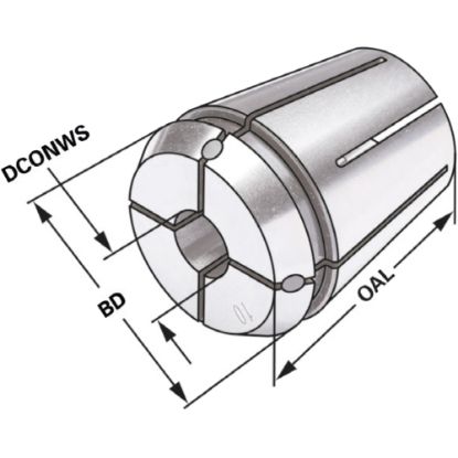 Slika Puša vpenjalna 428E|ER 20 z notranjim hlajenjem (IK)