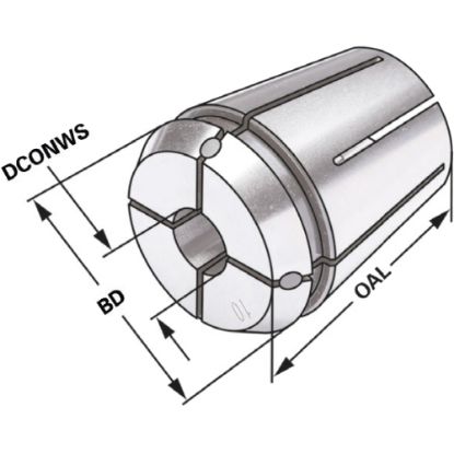 Slika Puša vpenjalna 430E|ER 25 z notranjim hlajenjem (IK)