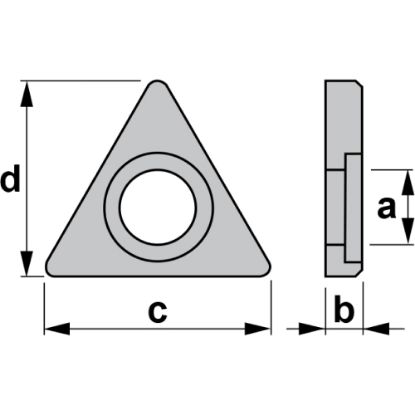 Slika Ploščica podložna trikotna