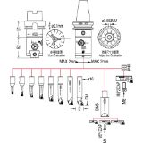 Slika GARNITURA ZA FINO IZSTRUŽEVANJE DIN69871 SK40 D6-90mm - HBOR50 6-90