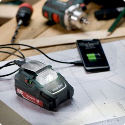 Slika VMESNIK BATERIJSKI PA 14,4-18 LED + 2xUSB