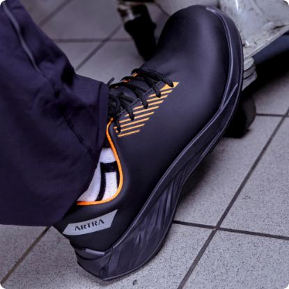 Slika Delovni čevelj s kapico, S3, ARYEL, črno-oranžen