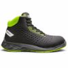 Delovni čevelj s kapico, S1, ARYON, črno-zelen