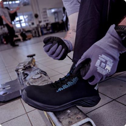 Slika Delovni čevelj s kapico, S3, ARYON, črno-moder