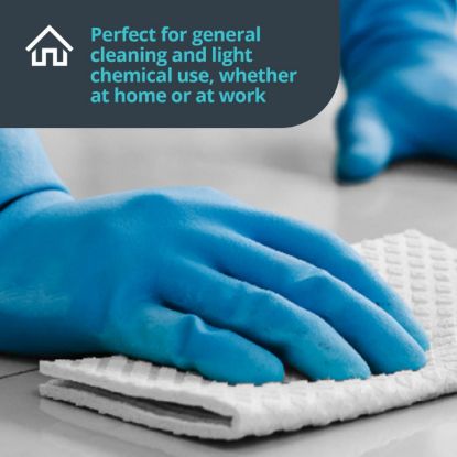 Slika Rokavica iz lateksa, modre barve, Unigloves, UGHG300B