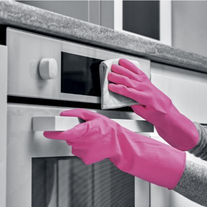 Slika Rokavica iz lateksa, roza barve, Unigloves, UGHG300P