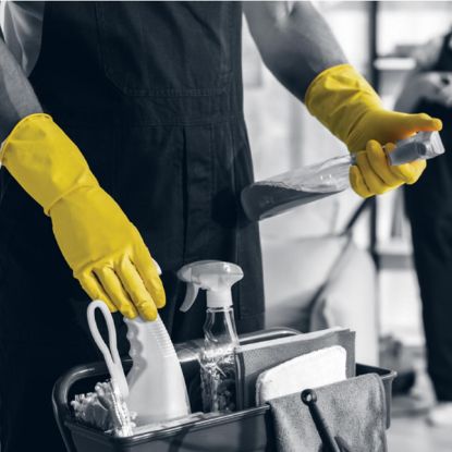 Slika Rokavica iz lateksa, rumene barve, Unigloves,UGHG300Y